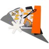 Набір для виготовлення шкільних конусів Goldbuch 3D з гофрованого картону, мотив екскаватора 68 см для початкових класів