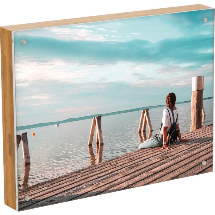 Бамбуковая магнитная рамка 15x20 см