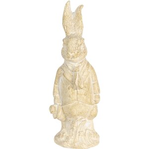 Украшение кролик 4х4х11 см белое 6PR3078W