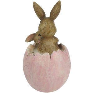 Кролик декоративний 9x5x10 см рожевий 6PR3268