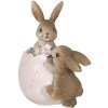 Кролик декоративний 9x5x10 см рожевий 6PR3268