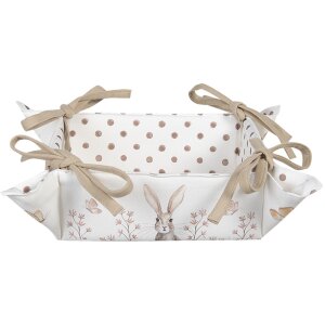 Кошик для хліба 35x35x8 см бежевий REB47