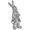 Clayre & Eef 6PR3095ZI Аксессуары для дома Кролик 22 см серебристого цвета