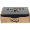 Прямокутна чайна кадка Clayre & Eef 6H1931 24x25x8 см з коричневого дерева