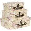 Декоративный чемодан (набор из 3) 30x21x9-25x18x9-20x16x8 см разноцветный 64752