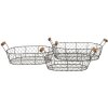 Кошик (набір з 2) 42x27x15 - 38x23x14 - 34x19x13 см коричневий 6Y3769