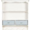 Настенная полка Clayre & Eef 56x13x60 см белая 5H0465