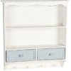 Настенная полка Clayre & Eef 56x13x60 см белая 5H0465