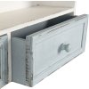 Настенная полка Clayre & Eef 56x13x60 см белая 5H0465