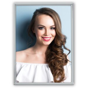 Металева фоторамка Silvia 10x15 см срібляста глянцева