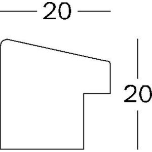 Деревянная рамка Fiorito 60x80 см темно-серая