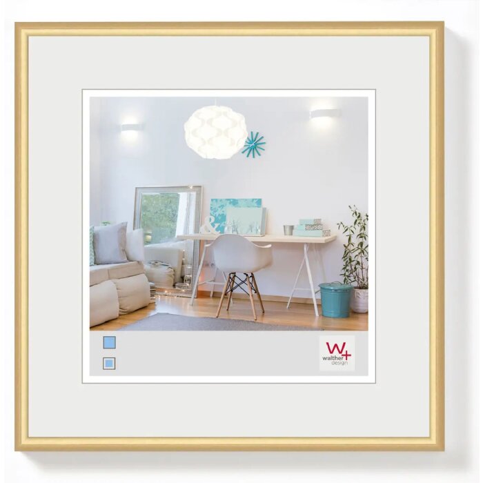 Пластикова рамка Walther New Lifestyle 15x15 см золото