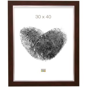 Пластикова рамка S41N червоне дерево 40x50 см преміум скло