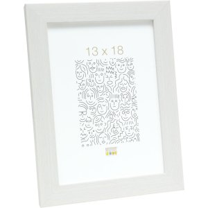 Пластикова рамка S41VF1 біла 10x15 см з антибліковим склом