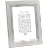Деревяна рамка S42L срібляста 18x24 см преміум-скло