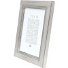 Деревяна рамка S42L срібляста 18x24 см преміум-скло
