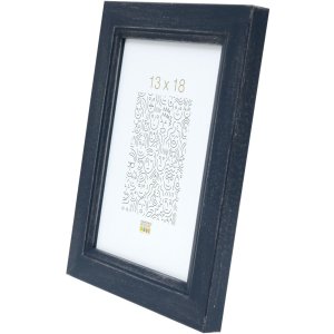 Деревяна рамка S42L синя 20x30 см преміум скло