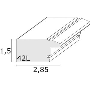Деревяна рамка S42L синя 40x50 см преміум скло