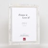 Эффектная фоторамка из массива дерева 2240 белая 10x15 см акриловое стекло
