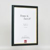 Эффектная деревянная рамка профиль 21 синий 10,5x14,8 см музейное стекло