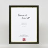 Эффектная деревянная рамка профиль 21 зеленый 10,5x14,8 см музейное стекло