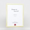 Эффектная деревянная рамка профиль 32 зеленый 13х13 см обычное стекло