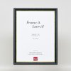 Эффектная деревянная рамка профиль 21 синий 13x13 см антибликовое стекло