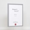 Эффектная деревянная рамка профиль 35 светло-серый 13x13 см обычное стекло + разделитель