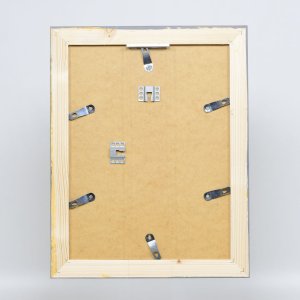 Эффектная фоторамка из массива дерева 2240 серая 13x13 см акриловое стекло