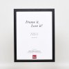 Эффектная деревянная рамка профиль 33 черный 13x18 см обычное стекло