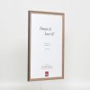 Эффектная рамка из массива дерева профиль 25 орех коричневый 14,8x21 см музейное стекло