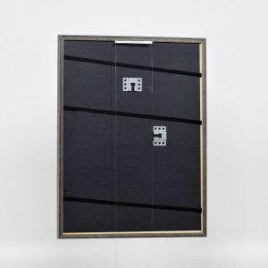 Эффектная рамка из массива дерева профиль 25 синий 18x24 см прозрачное стекло