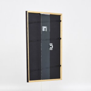 Эффектная деревянная рамка профиль 23 светло-коричневый 18x24 см антибликовое стекло