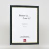 Эффектная деревянная рамка профиль 21 синий 18x24 см антибликовое стекло