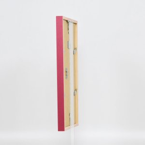 Эффектная деревянная рамка профиль 35 красный 18x24 см обычное стекло + разделитель