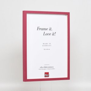 Эффектная деревянная рамка профиль 35 красный 18x24 см обычное стекло + разделитель
