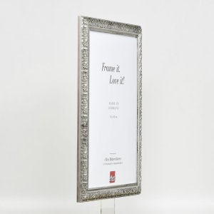 Эффектная деревянная рамка профиль 94 серебро 18x24 см обычное стекло