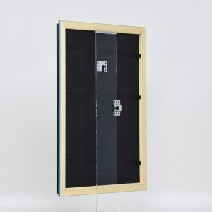 Эффектная деревянная рамка профиль 21 синий 18x24 см музейное стекло