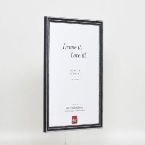 Эффектная деревянная рамка профиль 38 серый 18x27 см обычное стекло
