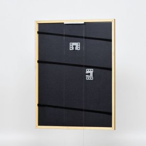 Эффектная рама из массива дерева профиль 22 коричнево-золотой 18x27 см акриловое стекло