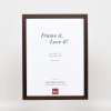 Эффектная деревянная рамка профиль 33 венге 18x27 см обычное стекло