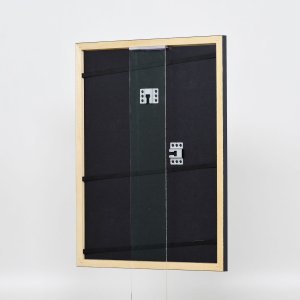 Эффектная деревянная рамка профиль 38 серый 18x27 см акриловое стекло