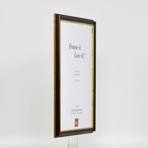 Эффектная деревянная рамка профиль 21 орех коричневый 18x27 см музейное стекло