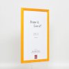 Эффектная деревянная рама профиль 89 светло-коричневый 18x32 см обычное стекло