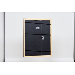 Эффектная деревянная рамка профиль 38 коричневый 18x32 см акриловое стекло