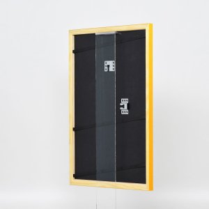 Эффектная деревянная рамка профиль 89 светло-коричневый 18x32 см музейное стекло