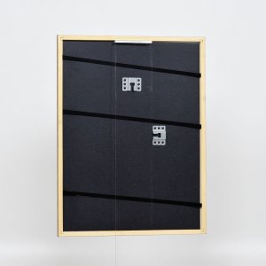 Эффектная рама из массива дерева профиль 22 коричнево-золотой 20x20 см акриловое стекло