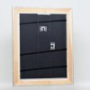 Эффектная деревянная рамка профиль 95 серебро 20x20 см антибликовое стекло