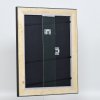 Эффектная деревянная рамка профиль 95 черный 20x20 см антибликовое стекло