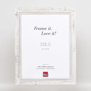 Эффектная фоторамка из массива дерева 2240 белая 20x25 см антибликовое стекло